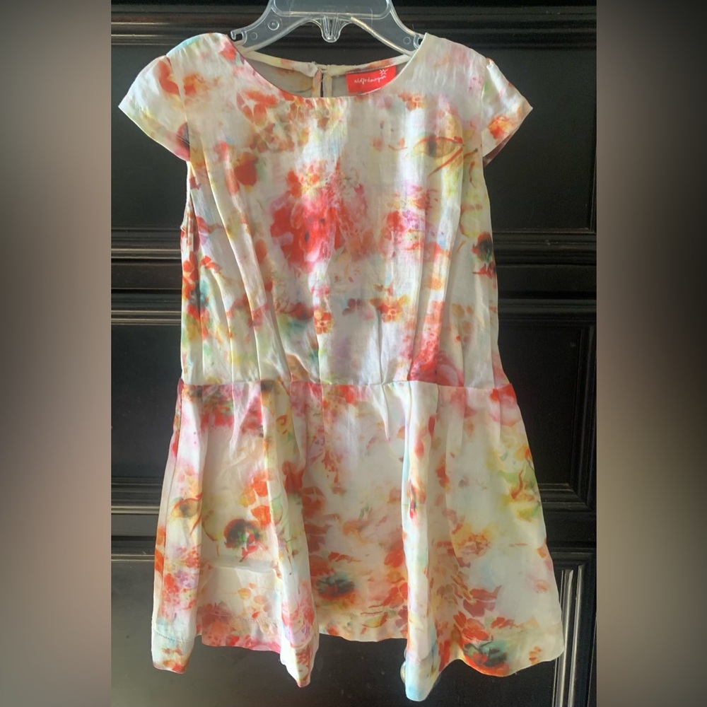 Adolfo Dominguez Multicolor Floral Kids Dress